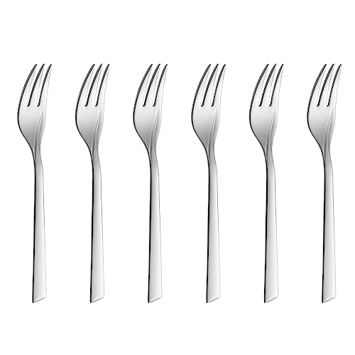 Gerlach Flames Kuchengabel Set Für 6 Personen Spülmaschinenfest Kleine Gabeln Dessertbesteck Essbesteck Aus Edelstahl Elegantes Besteck Tafelbesteck Matt Rostfrei 6 Stk von Gerlach
