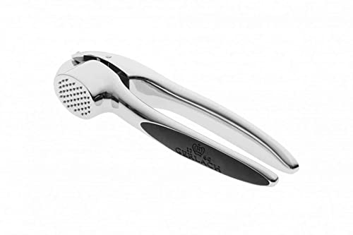 Gerlach Solid Knoblauchpresse Aus Zink Knoblauchschneider Garlic Press Knoblauch Crusher Küchenhelfer Küchenzubehör Silber von Gerlach