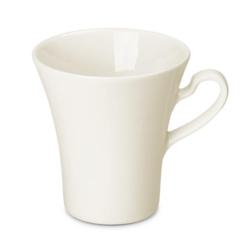 Gerlach Muza Kaffeebecher 6er Set Tassen Aus Porzellan Für 6 Personen Tasse Für Kaffee Tee Kaffeetassen Teetassen Porzellantassen Elfenbeinfarbe 300ml von Gerlach