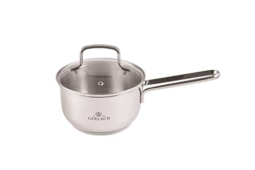 Gerlach Simple Topf aus Edelstahl Kochtopf Kasserolle Induktion Induktiontopf Kochgeschirr Induktionsgeeignet 16 cm 1,5 L, Silber Gerlach Simple Topf aus Edelstahl Kochtopf Kasserolle Induktion Induktiontopf Kochgeschirr Induktionsgeeignet 16 cm 1,5 L, Silber von Gerlach