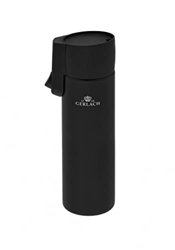 Gerlach Assist Thermobecher 0,3 L Kaffeebecher To Go Isolierbecher Mit Deckel Thermo-Trinkbecher Thermosbecher Becher Aus Edelstahl Schwarz 300ml von Gerlach