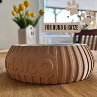 Hundenapf Haustier Napf Fressnapf Personalisiert Futterstation Für Hunde Katzen 700Ml von Gerlach3D