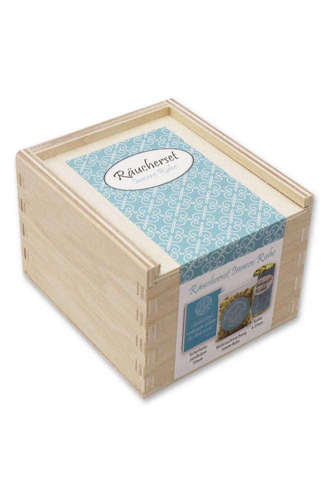 Gerlinde Hofer _ Florex GmbH Räucherbox Innere Ruhe (3-tlg) Räucherset mit Zündhölzer Weihrauchmischung von Gerlinde Hofer _ Florex GmbH