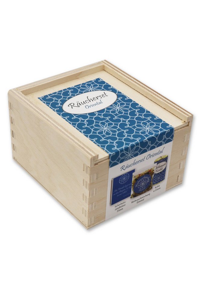 Gerlinde Hofer _ Florex GmbH Räucherbox Oriental (3-tlg) Räucherset mit Zündhölzer Weihrauchmischung von Gerlinde Hofer _ Florex GmbH