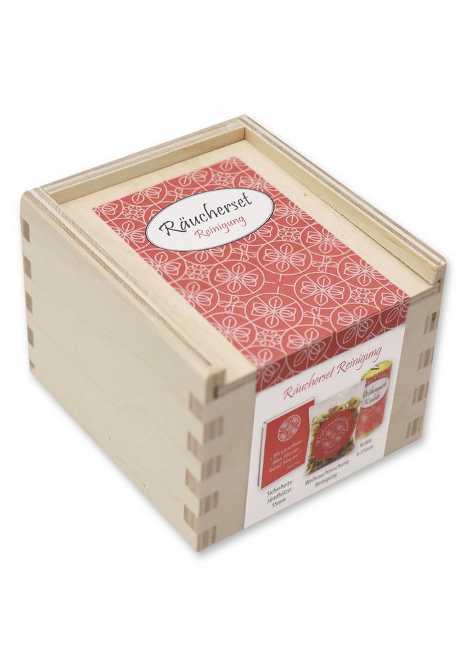 Gerlinde Hofer _ Florex GmbH Räucherbox Reinigung (3-tlg) Räucherset mit Zündhölzer Weihrauchmischung von Gerlinde Hofer _ Florex GmbH