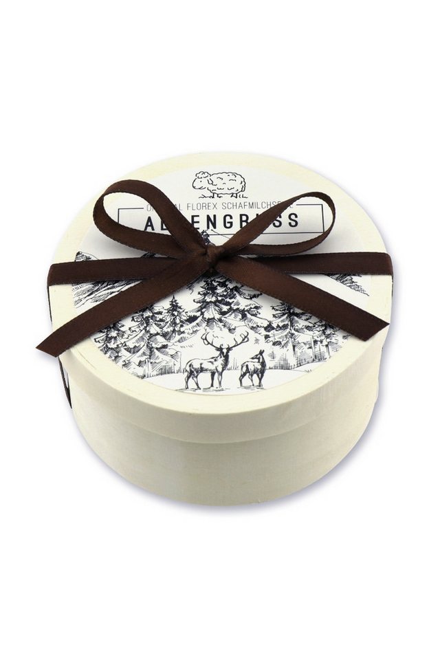 Gerlinde Hofer _ Florex GmbH Zirbenkissen Schafmilchseife in Spanschachtel - ALPENGRUSS von Gerlinde Hofer _ Florex GmbH