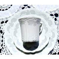 Vintage Wunderschönes Deutsches Teetassen Trio - Tirschenreuth Bavaria Baronesse Muster Porzellan 1 Von 5 Geschenk Für Sie Top von GermanVintageGifts