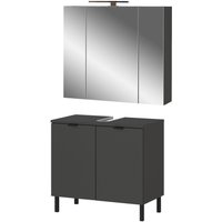 Badezimmer-Set 9919-547 Graphit Optik B/H/T: ca. 76x200x34 cm von Germania