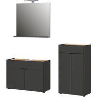GERMANIA Badmöbel-Set "Ameca", (3 St.), Badezimmer-Set bestehend aus Waschbeckenunterschr., Spiegel & Kommode von Germania