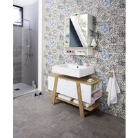 GERMANIA Badmöbel-Set "GW-Avellino", 2-teilig, bestehend aus einem Spiegelschrank und einem Waschbeckenunterschrank von Germania