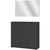 GERMANIA Garderoben-Set "Stanton", (2 St.), Garderoben-Set bestehend aus 1 Schuhschrank und 1 Spiegel von Germania