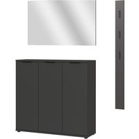 GERMANIA Garderoben-Set "Stanton", (3 St.), Garderoben-Set bestehend aus 1 Schuhschrank, 1 Spiegel und 1 Paneel von Germania