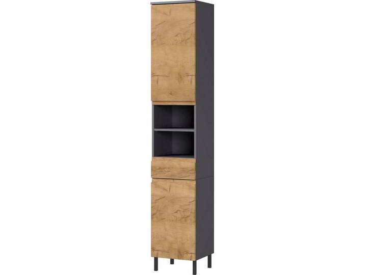 GERMANIA Hochschrank Scantic (1-St) mit griffloser Optik, schwarz von Germania