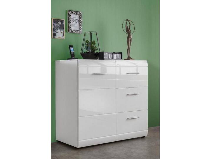 GERMANIA Kommode GW-Adana Kommode, Fronten mit Rillenfräsung, weiß GERMANIA Kommode GW-Adana Kommode, Fronten mit Rillenfräsung, weiß von Germania