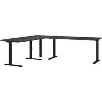 GERMANIA Schreibtisch "Mailand" Mechanisch höheneinstellbarer Winkelschreibtisch mit einem Stützfuß GERMANIA Schreibtisch "Mailand" Mechanisch höheneinstellbarer Winkelschreibtisch mit einem Stützfuß von Germania