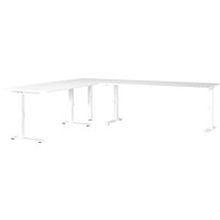 GERMANIA Schreibtisch "Mailand" Mechanisch höheneinstellbarer Winkelschreibtisch mit einem Stützfuß GERMANIA Schreibtisch "Mailand" Mechanisch höheneinstellbarer Winkelschreibtisch mit einem Stützfuß von Germania