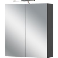 GERMANIA Spiegelschrank "GW-Arcena", (1 St.), inkl. LED-Beleuchtung & Steckdosenbox, Glaseinlegeböden, Breite 60 cm von Germania