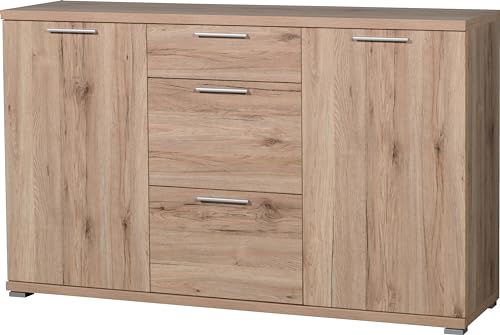 Germania 3201-177 Sideboard GW-Top in Sanremo-Eiche-Nachbildung, 144 x 88 x 40 cm (BxHxT) von GERMANIA DIE MÖBELMACHER