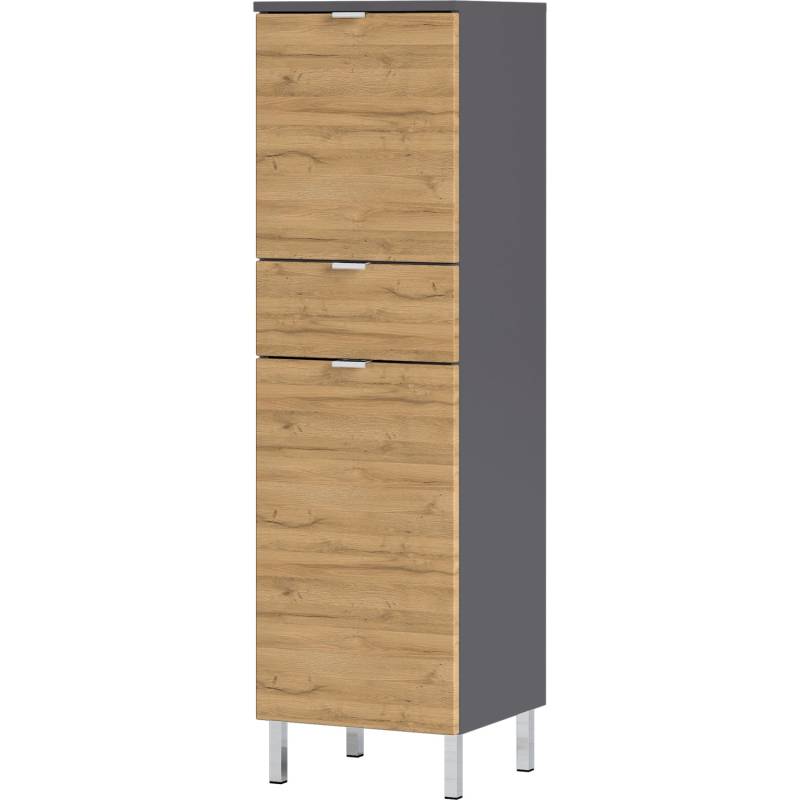 Germania Schrank Mauresa 34 cm x 120 cm x 34 cm Graphit/Grandson-Eiche-Nb. von Germania