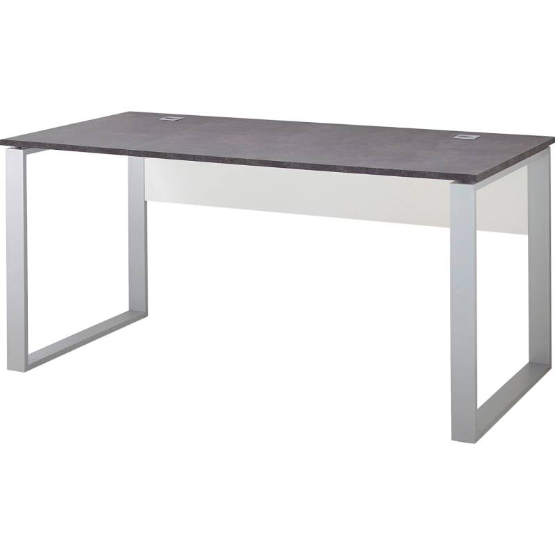 Germania Schreibtisch 158 cm x 75 cm x 79 cm Weiß-Anthrazit von Germania