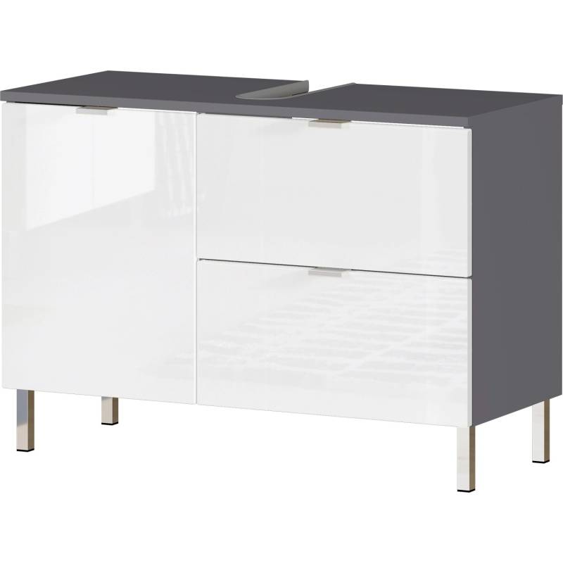 Germania WB-Unterschrank Mauresa 80 cm x 56 cm x 34 cm Graphit-Weiß von Germania