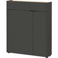 Mehrzweckschrank 1319-549 Graphit Optik Eiche Navarra Nachbildung B/H/T: ca. 82x102x22 cm von Germania