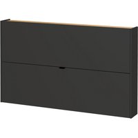 Schuhschrank 1392-549 Graphit Optik Eiche Navarra Nachbildung B/H/T: ca. 140x85x19 cm von Germania