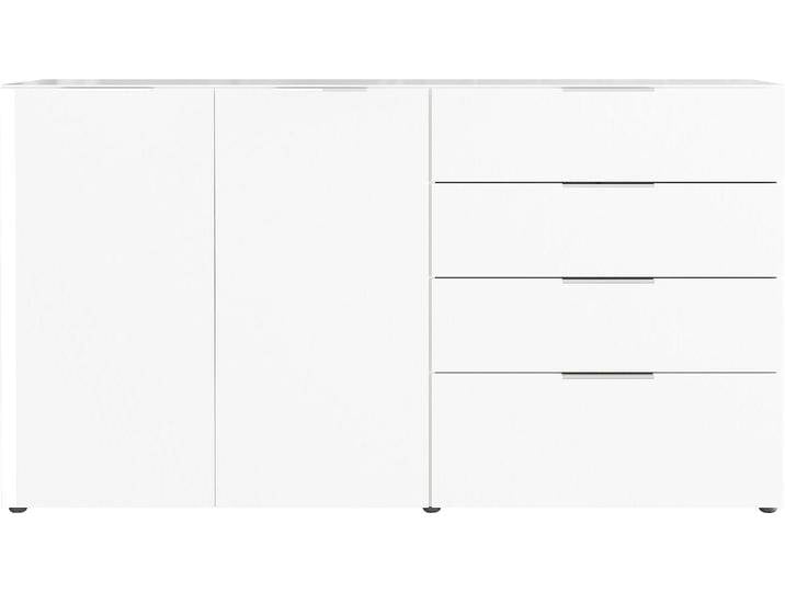 Sideboard GERMANIA Oakland , weiß, B:184cm H:102cm T:42cm, Glas, Sicherheitsglas ESG, Spanplatte, Sideboards, in 2 Breiten, Fronten und Oberboden mit Glasauflage Sideboard GERMANIA Oakland , weiß, B:184cm H:102cm T:42cm, Glas, Sicherheitsglas ESG, Spanplatte, Sideboards, in 2 Breiten, Fronten und Oberboden mit Glasauflage von Germania