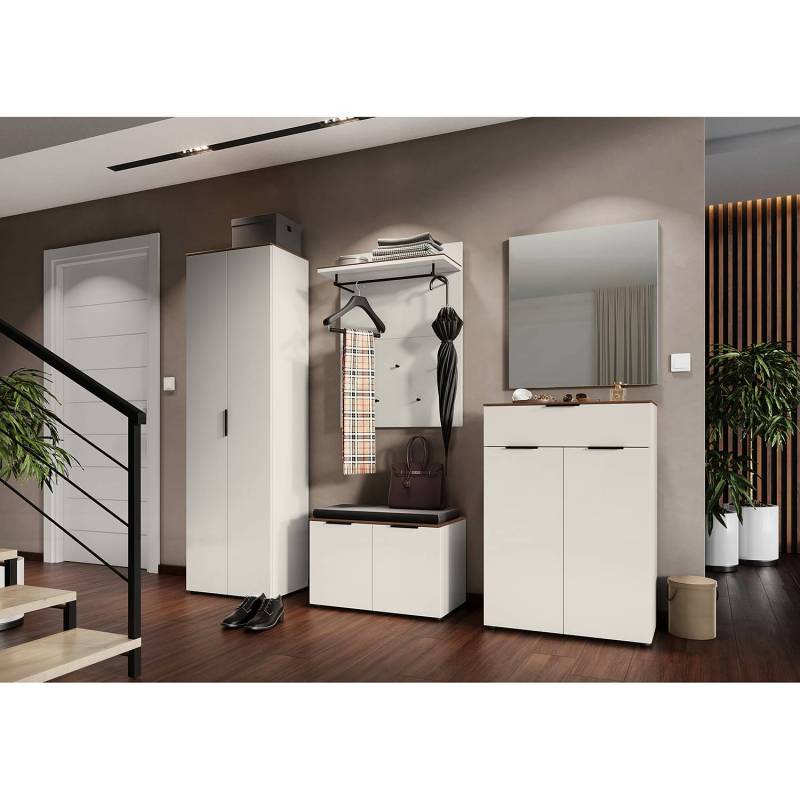 home24 Spiegel 74 x 80 x 3cm Beige Spanplatte, beschichtet 74 x 80 x 3cm von home24