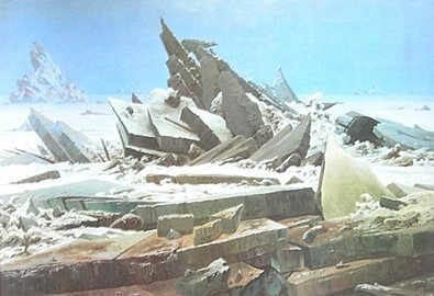 Caspar David Friedrich Eismeer Poster Kunstdruck von Germanposters