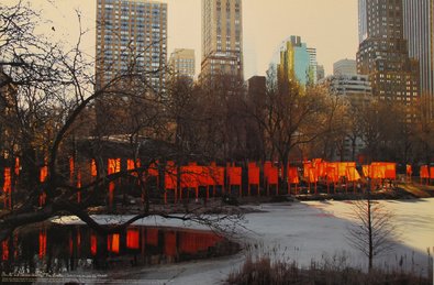 Christo The Gates - New York Central Park Poster Kunstdruck von Germanposters