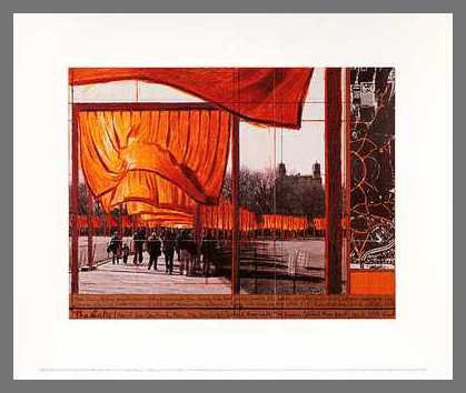 Christo The Gates XXVI Poster Bild Kunstdruck im Alu Rahmen in Champagne 50x60cm von Germanposters