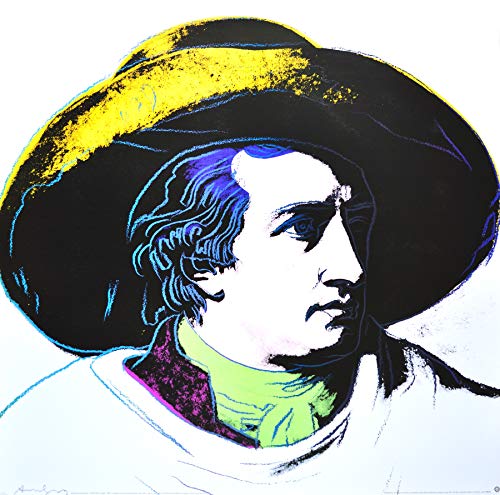 Germanposters Andy Warhol Goethe, White Background Poster Kunstdruck von Germanposters