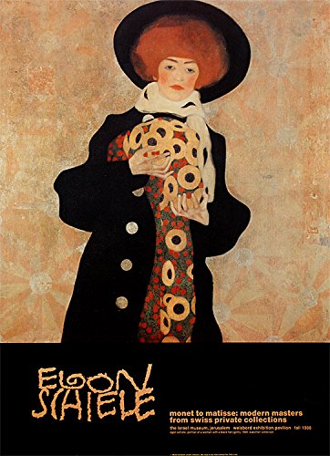 Germanposters Egon Schiele Poster Kunstdruck Bild Portrait of a Woman with a Black Hat (Gerti), 1909 86x63cm von Germanposters