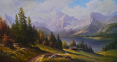 Germanposters G. Neswadba ALM-Idylle Poster Kunstdruck Bild 50x96cm von Germanposters