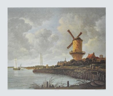 Germanposters Jacob Van Ruisdael Kunstdruck Bild hochwertiger Lichtdruck Die Muehle von Wijk 80x100cm von Germanposters