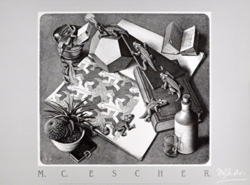 Germanposters MC Escher Reptilien Poster Kunstdruck Bild 50x70cm von Germanposters