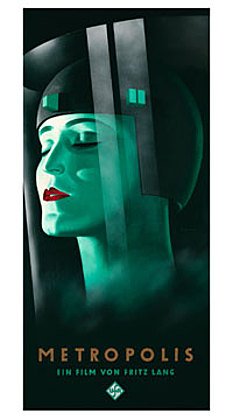 Germanposters Werner Graul Metropolis Poster Kunstdruck von Germanposters