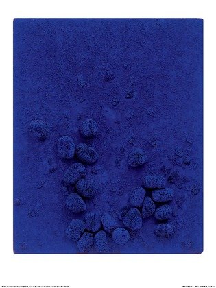 Germanposters Yves Klein Blaues Schwammrelief (Relief eponge bleu) Poster Kunstdruck Bild 80x60cm von Germanposters