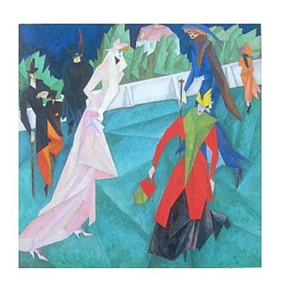 Lyonel Feininger Poster Kunstdruck Promenade von Germanposters