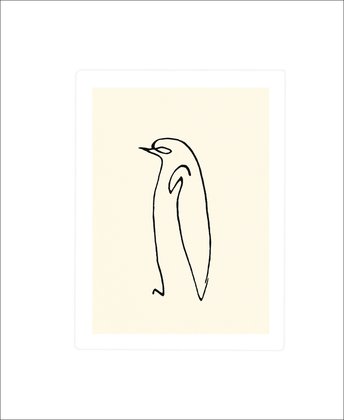 Pablo Picasso Pinguin Poster Kunstdruck Siebdruck Bild 60x50cm von Germanposters