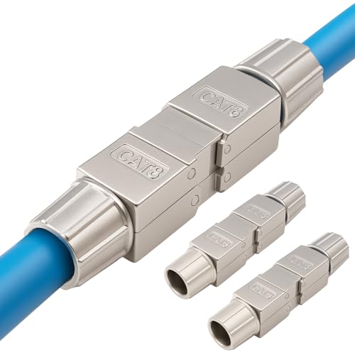 Germany B.e.s.t 3x CAT.8 Netzwerkverbinder werkzeuglos STP Kupplung feldkonfektionierbar kompatibel mit CAT7,CAT6 von Germany B.e.s.t