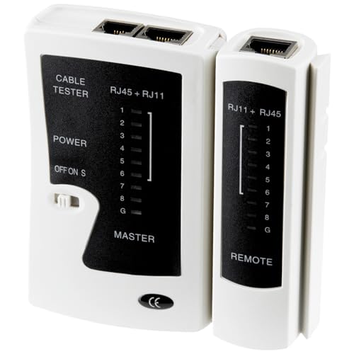 Kabeltester Netzwerktester Kabeltester RJ45 RJ11 Stecker, LAN Tester, Telefon Kabelteser, Netzwerkkabeltester von Germany B.e.s.t