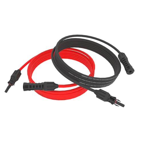 Solarkabel 10M 4mm² Verlängerungskabel Solarstecker reines Kupfer für Solaranlagen inkl. PV Stecker Rot+Schwarz Set von Germany B.e.s.t