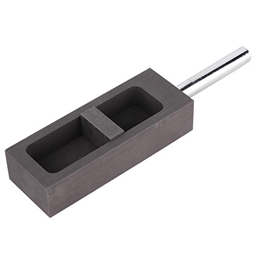 Germerse Graphitbarrenform Graphitbarrenform Hochreine Graphitform Gold Silbergussform für Messingschmelzen Silberguss(1KG) von Germerse