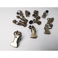 12 Alte Gardinenhaken/Clips Haken Für Die Gardine Mit Röllchen Halter Vorhang Duschvorhang Bilder Fotos Clip Drapieren von Gernewieder