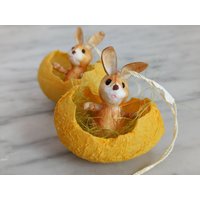 2 Osterhasen Im Ei/Osterdeko Dekoration Ostern von Gernewieder