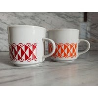 2 Stück Alte Kleine Kaffeebecher/Kaffeetasse Tassen von Gernewieder