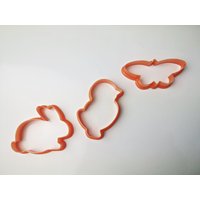 3 Ausstechformen - Küken, Hase, Schmetterlin Backformen Plätzchen 3 Ausstechformen - Küken, Hase, Schmetterlin Backformen Plätzchen von Gernewieder