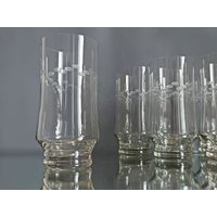 5 Vintage Wassergläser/Gläser Aus Den 1950Er Jahren Limonadengläser Saftgläser von Gernewieder